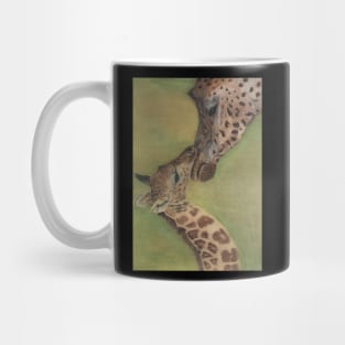 Giraffe Mom and Baby wildlife Mug